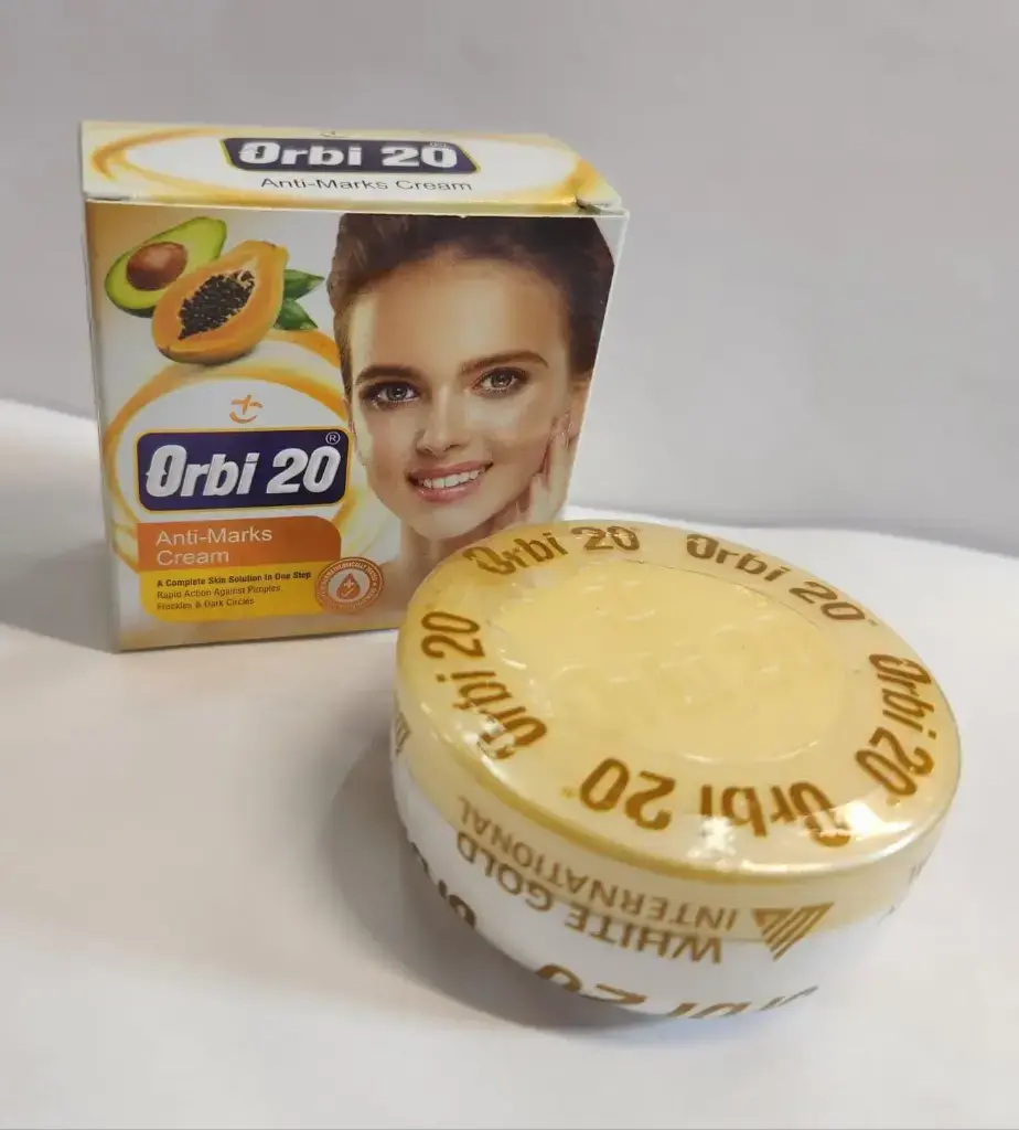 Orbi 20 - Crème de visage super éclaircissant, aux papaye, avocat anti-tâches.webp