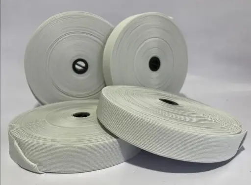 ​Bande Elastique pour couture, accessoires vestimentaires, sangle en nylon, vêtements, pantalons, costumes, loisirs créatifs (blanc)