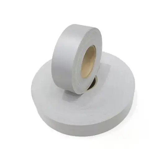 NP,reflective cotton  tape (Bande réfléchissante grise tissus)